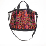 ALI'S STASH - OG DAY BAG - OOAK HUIPIL - BLACK - NO. A-10102