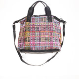 ALI'S STASH - OG DAY BAG - OOAK HUIPIL - BLACK - NO. A-10102