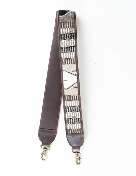 HANDWOVEN BAG STRAP - MEXICO COLLECTION - PAINTHORSE TUMBLED LEATHER NO. 86028