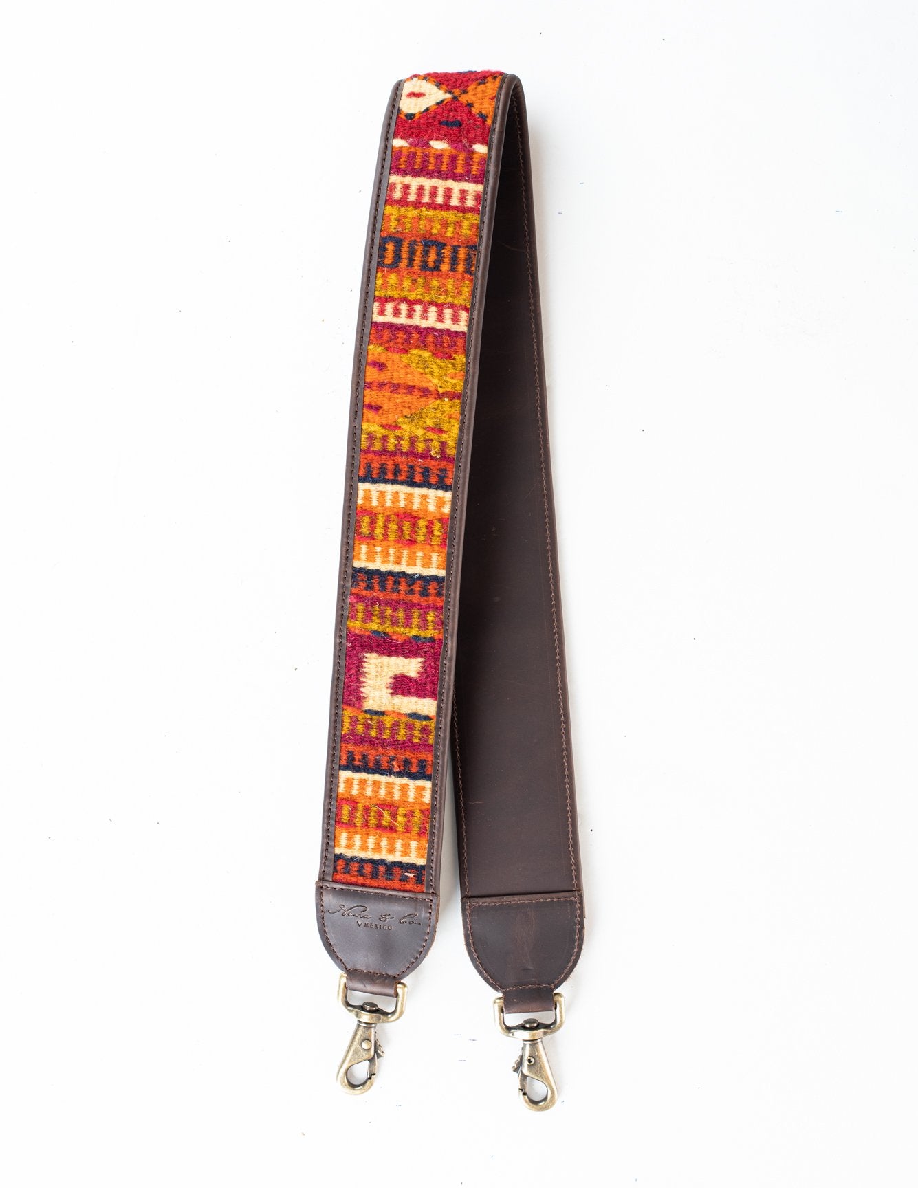 HANDWOVEN BAG STRAP - MEXICO COLLECTION - PAINTHORSE TUMBLED LEATHER NO. 86066