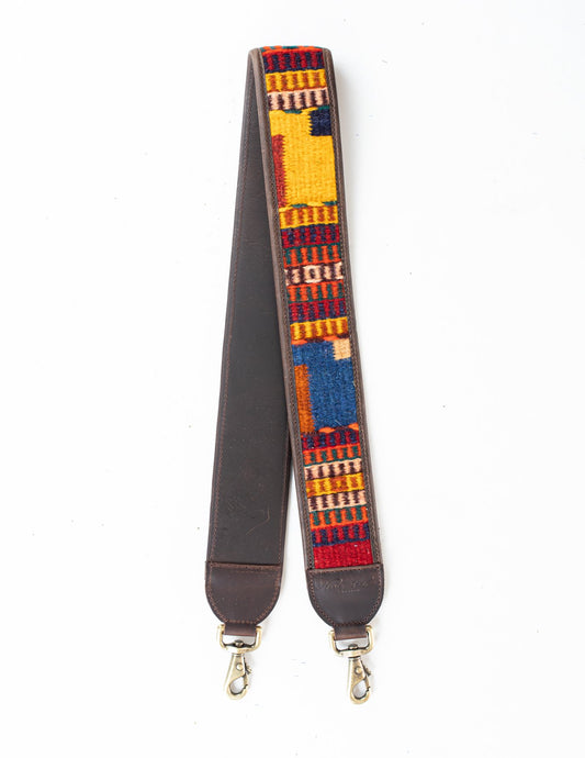 HANDWOVEN BAG STRAP - MEXICO COLLECTION - PAINTHORSE TUMBLED LEATHER NO. 86088