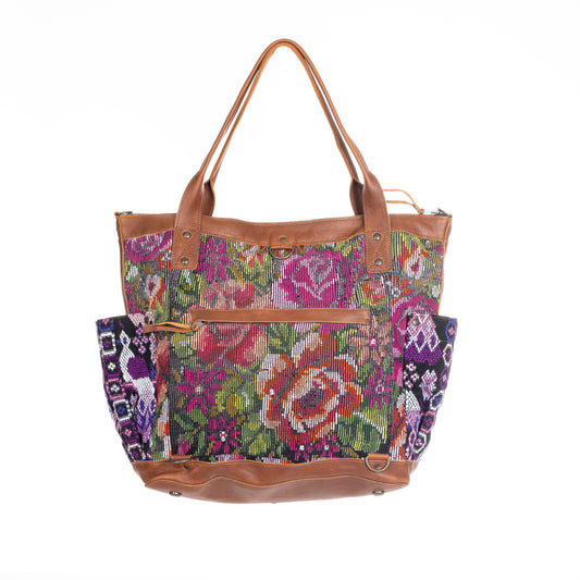 THE PERFECT BAG FULL CORTE POCKETS - CAFE LEATHER - ONE OF A KIND NO. 90562