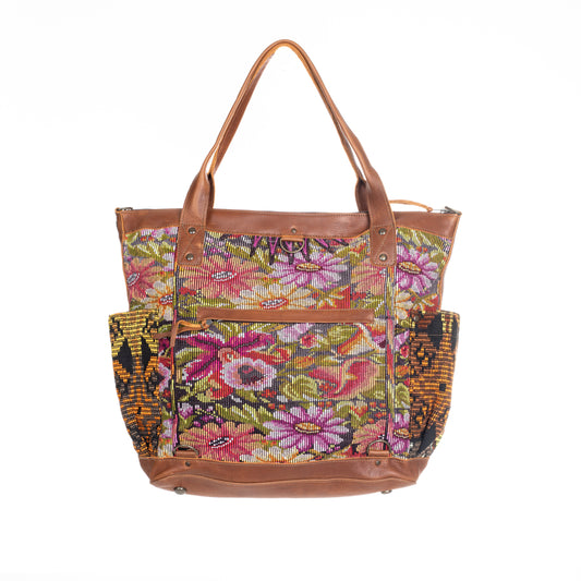 THE PERFECT BAG FULL CORTE POCKETS - CAFE LEATHER - ONE OF A KIND NO. 90578
