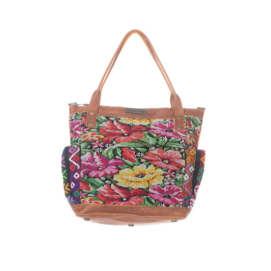 THE PERFECT BAG MEDIUM - OOAK VINTAGE TEXTILE - CAFE - NO. 48752