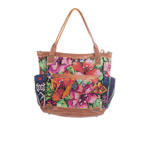 THE PERFECT BAG MEDIUM CORTE POCKETS - CAFE LEATHER - ONE OF A KIND NO. 83636
