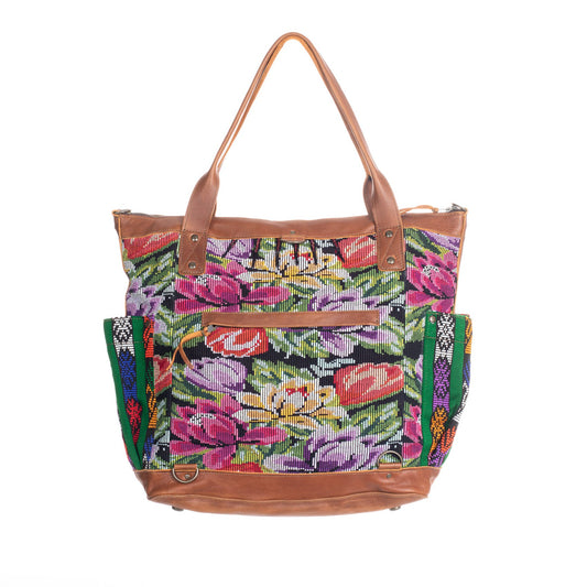 THE PERFECT BAG FULL CORTE POCKETS - CAFE LEATHER - ONE OF A KIND NO. 85388