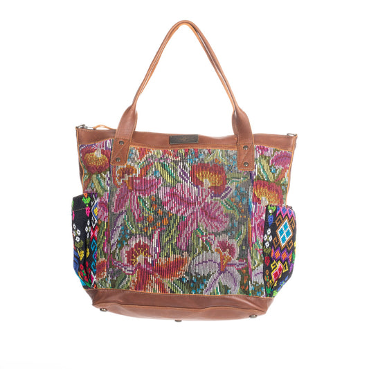 THE PERFECT BAG FULL CORTE POCKETS - CAFE LEATHER - ONE OF A KIND NO. 85442