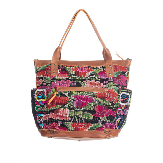 THE PERFECT BAG FULL CORTE POCKETS - CAFE LEATHER - ONE OF A KIND NO. 85454