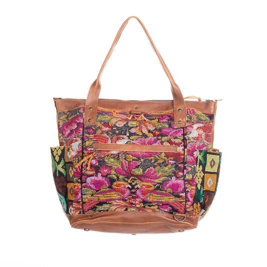 THE PERFECT BAG FULL CORTE POCKETS - CAFE LEATHER - ONE OF A KIND NO. 85510