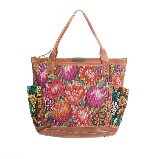 THE PERFECT BAG FULL CORTE POCKETS - CAFE LEATHER - ONE OF A KIND NO. 85522