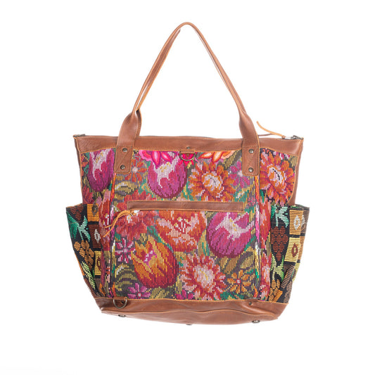 THE PERFECT BAG FULL CORTE POCKETS - CAFE LEATHER - ONE OF A KIND NO. 85522