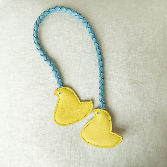 SPRING CHICKS TASSEL CHARM - ACCESSORIES COLLECTION - CANARY & SKY BLUE