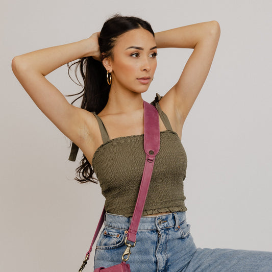 UTILITY STRAP - FULL LEATHER - MEXICO - SANGRIA