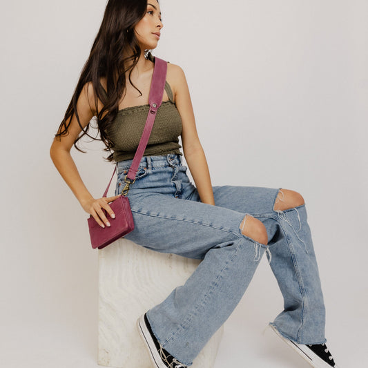 UTILITY STRAP - FULL LEATHER - MEXICO - SANGRIA