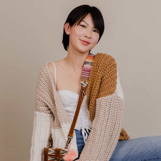 UTILITY STRAP 47" - ARTISAN COLLECTION - AMORA - CAFE LEATHER