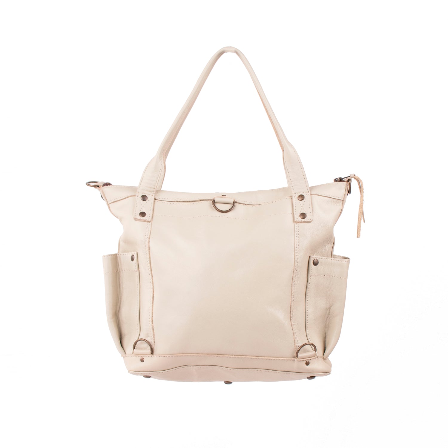 THE PERFECT BAG 2.0 - MEDIUM - FULL LEATHER - BONE