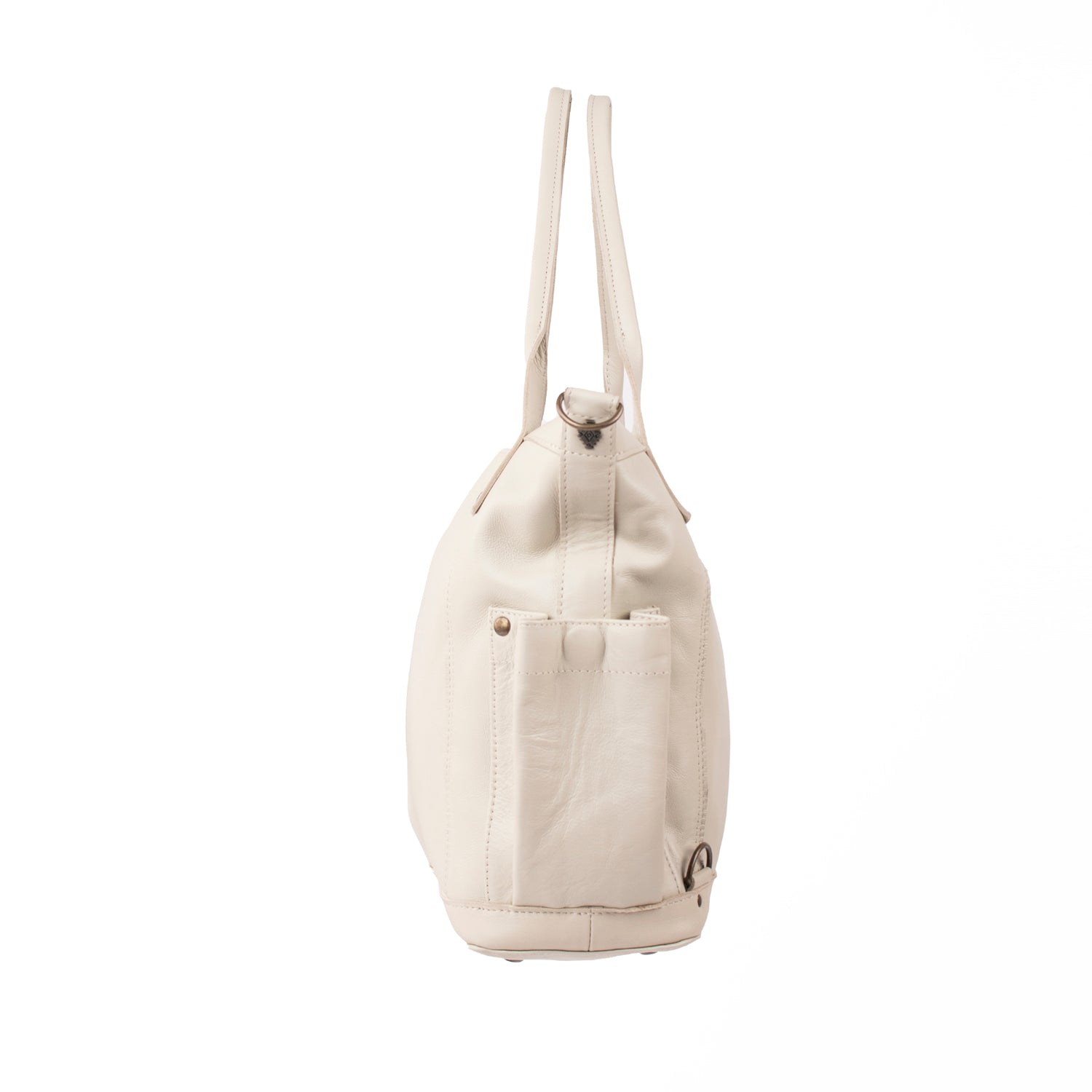 THE PERFECT BAG 2.0 - MEDIUM - FULL LEATHER - BONE