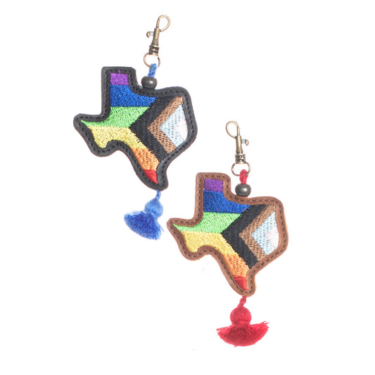 TEXAS PRIDE - LEATHER CHARM WITH TASSEL