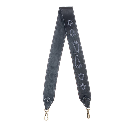 NENA STUDIO - BAG STRAP - WESTERN - BLACK