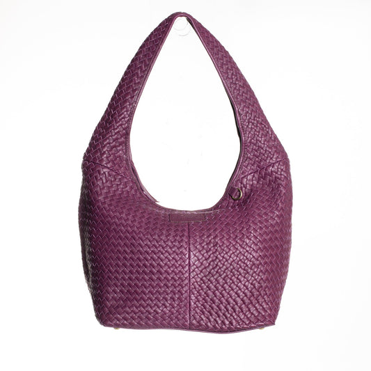 HOBO BAG - MOROCCO COLLECTION - WOVEN - GRAPE