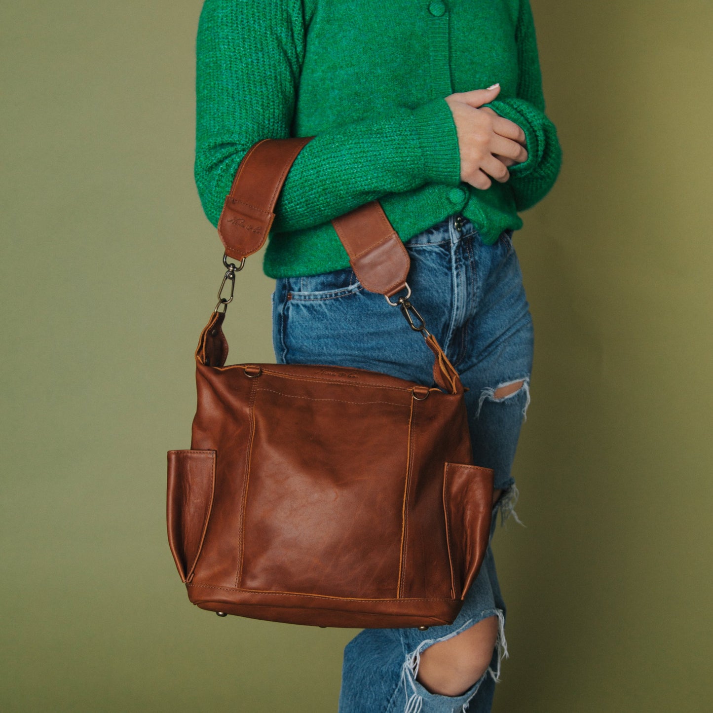 ALI'S STASH - BEATRIZ MCDB - FULL LEATHER - CAFE - NO. A-10049