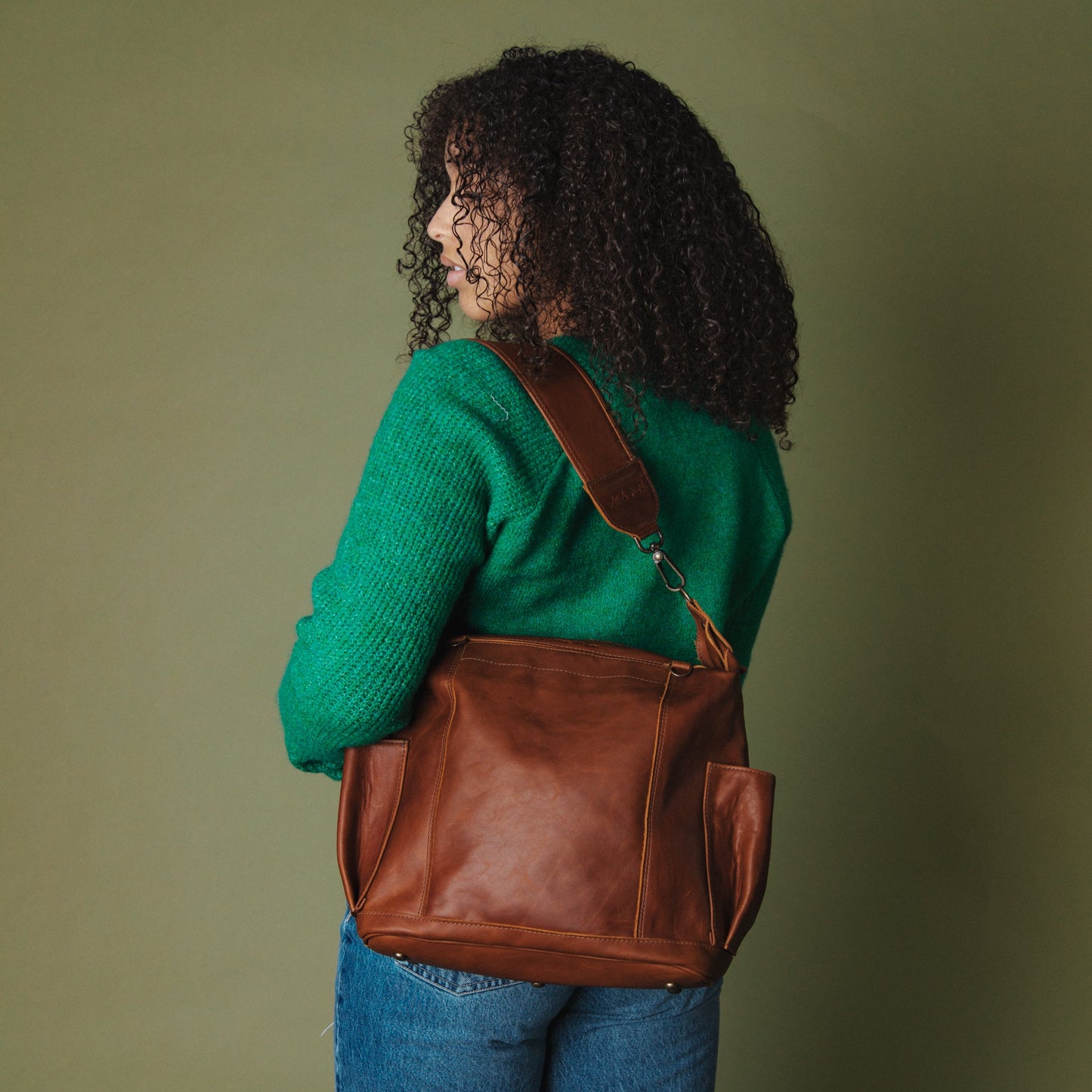 ALI'S STASH - BEATRIZ MCDB - FULL LEATHER - CAFE - NO. A-10049