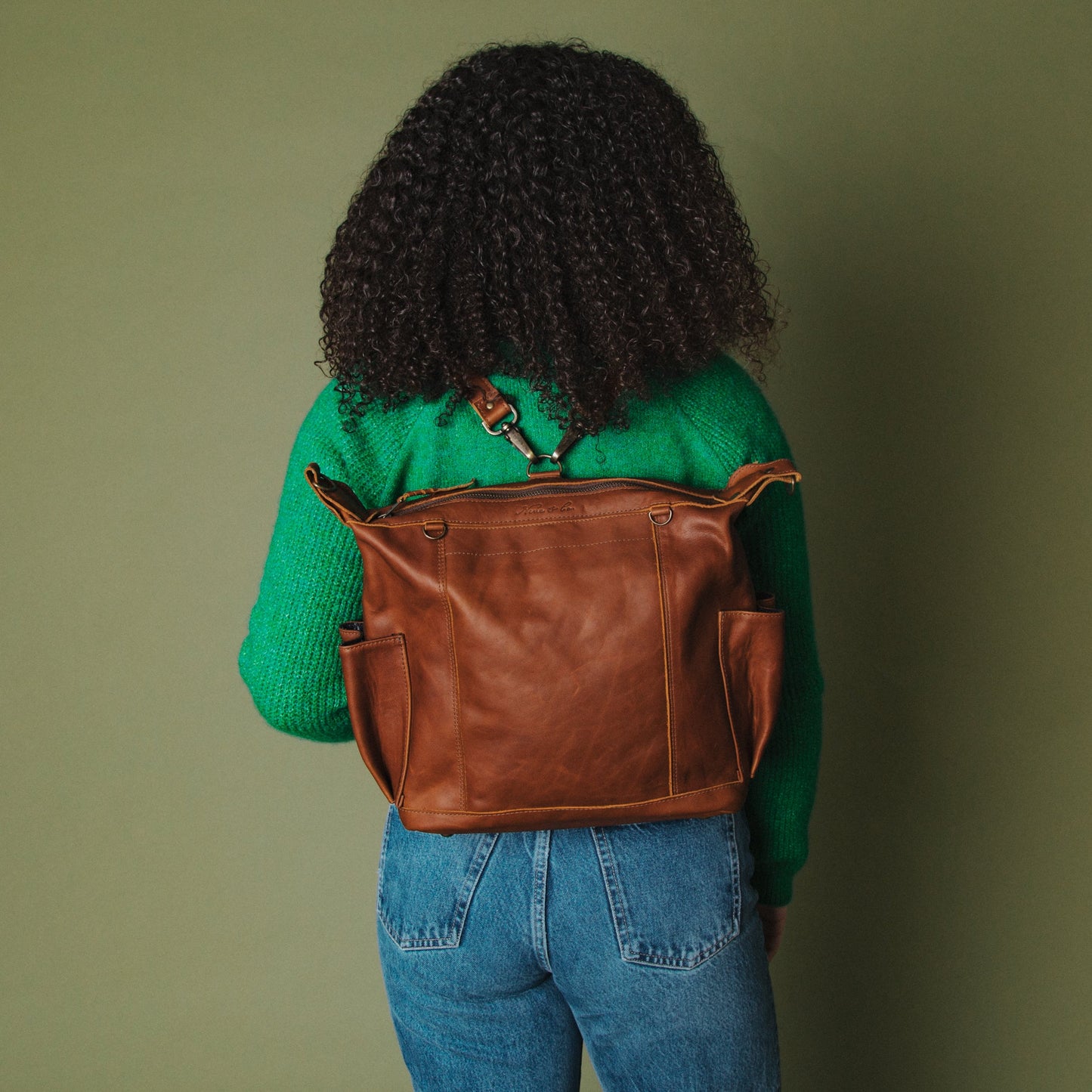 ALI'S STASH - BEATRIZ MCDB - FULL LEATHER - CAFE - NO. A-10049