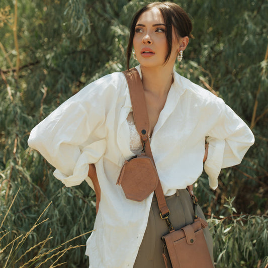 UTILITY STRAP - FULL LEATHER - MEXICO - ROSÉ LEATHER