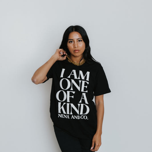 NENA & CO. APPAREL - I AM ONE OF A KIND T-SHIRT - BLACK